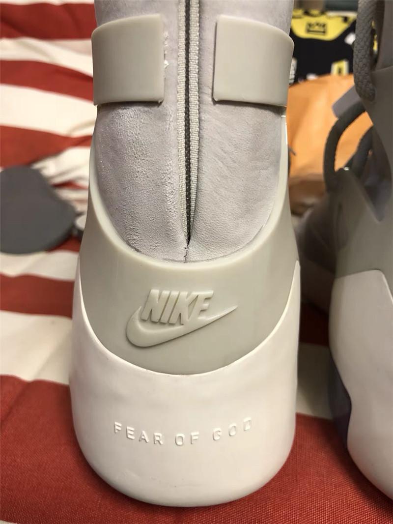 EXCLUSIVE RETAIL PK GOD NIKE AIR FEAR OF GOD 1 LIGHT BONE/BLACK AR4237-002 READY TO SHIP